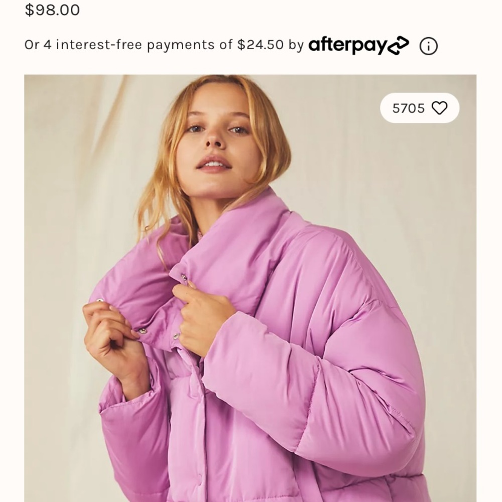 Free people weekend puffer